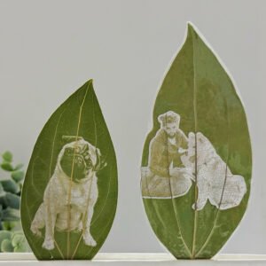 Personalised Leaf Engraving - real leaf